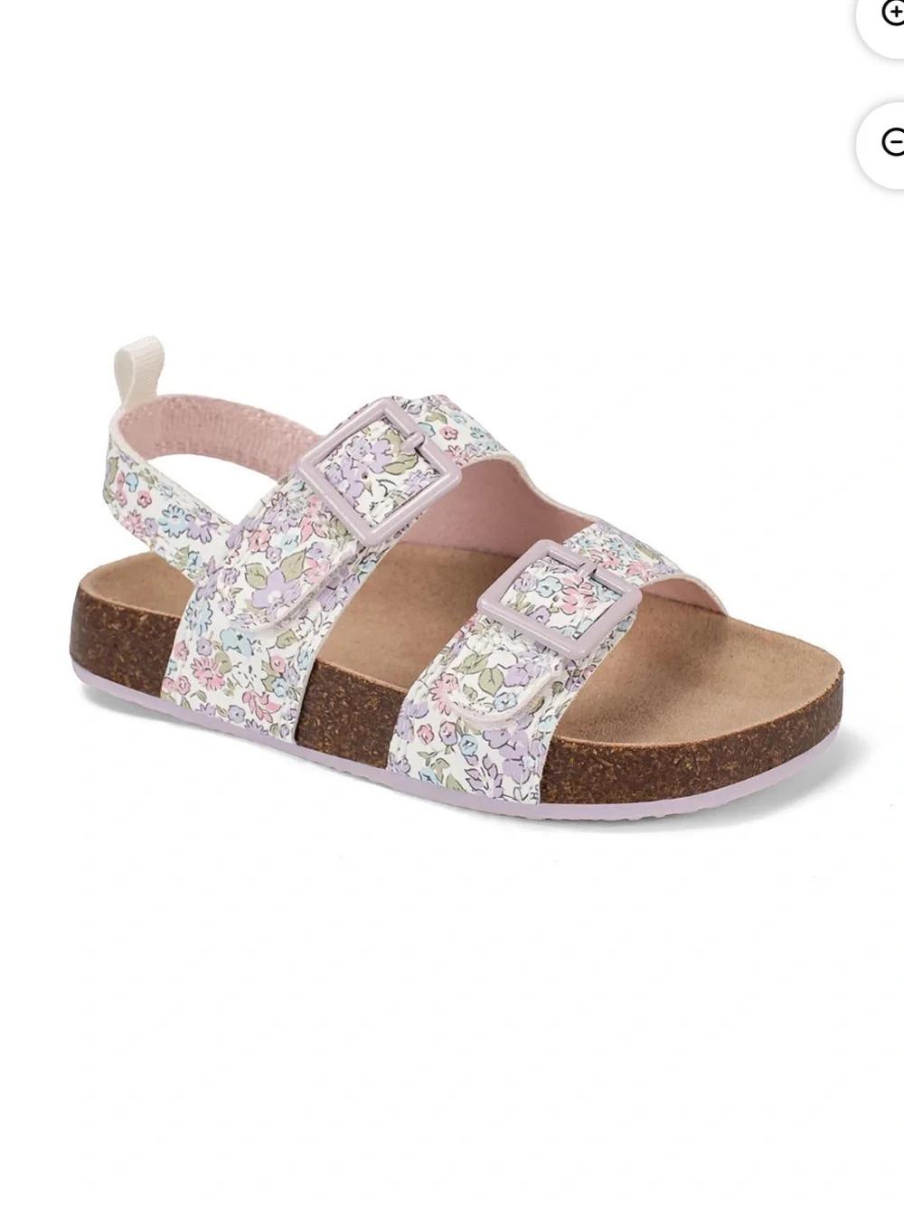 Nwt girls Floral footbed sandals from Oshkosh size 10